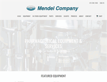 Tablet Screenshot of mendelco.com